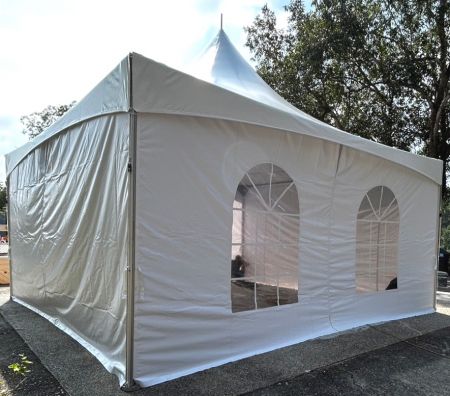 6Mx6M High Peak Tent & Sail Shade for Visitor Gathering Area